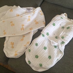 Aden & Anais 0-3 muslin swaddles
